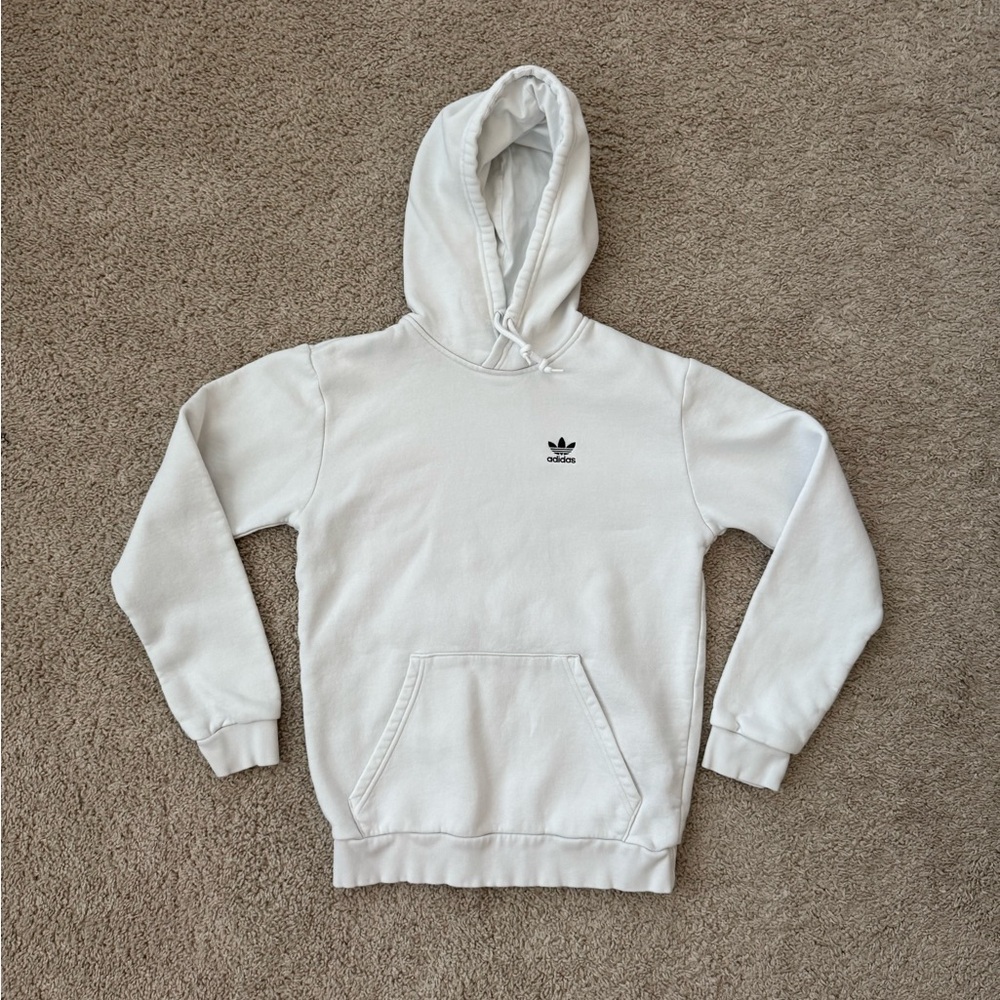 Adidas White Men's Hoodie Sweater